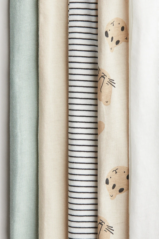 5-pack Cotton Pajama Jumpsuits