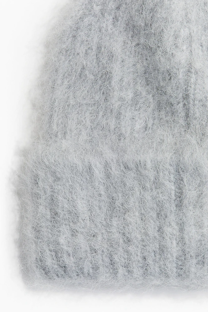 Rib-Knit Alpaca-Blend Beanie