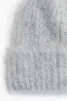 Rib-Knit Alpaca-Blend Beanie