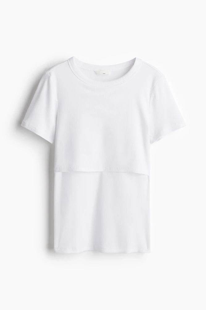 MAMA Ribbed Nursing Top
