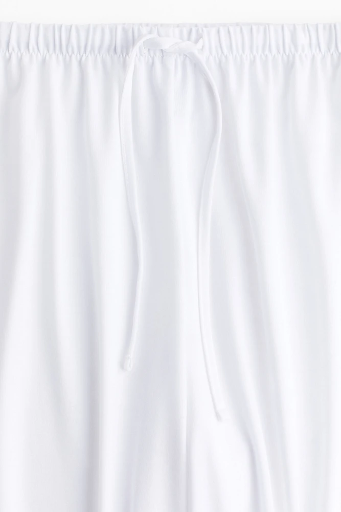Straight-Leg Drawstring Pants