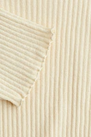 Linen-Blend Rib-Knit T-Shirt