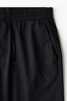 Relaxed-Fit Poplin Shorts