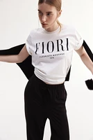 Wide-cut Pull-on Pants