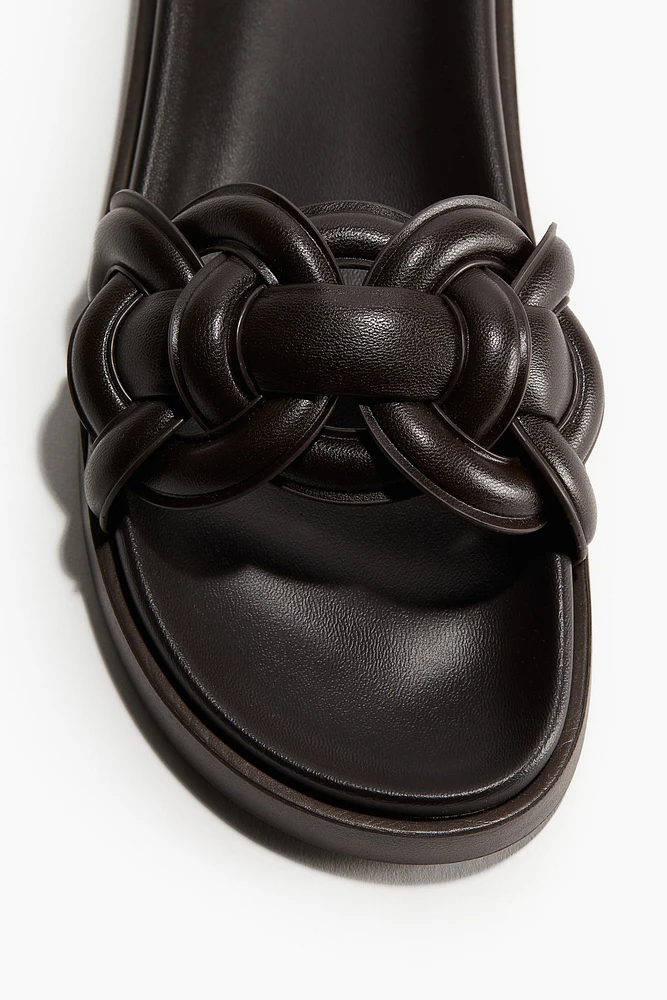 Intertwined-strap Sandals