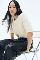 Fuzzy Knit Top