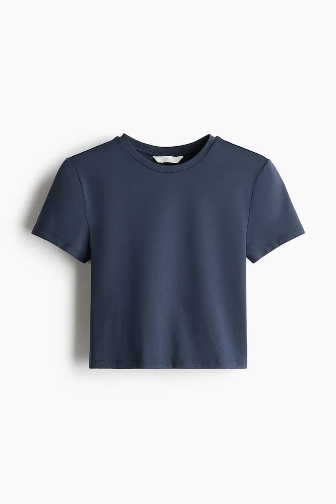 Microfiber Cropped T-Shirt