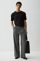 Slim-Fit Ribbed T-Shirt