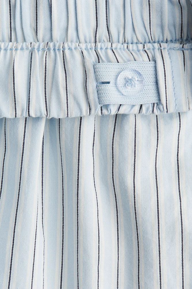 Ruffle-Trimmed Cotton Shorts
