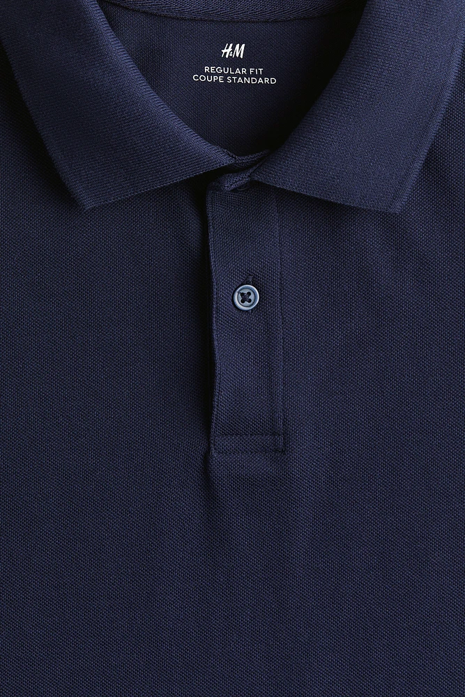 Regular Fit Piqué Polo Shirt