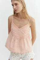 Strappy Top with Pintucks