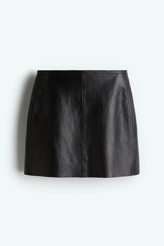 Leather Mini Skirt