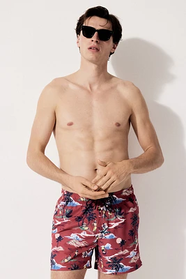 Patterned Swim Shorts