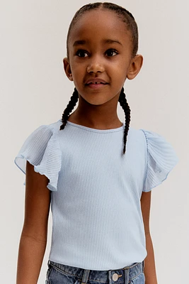 Chiffon-Sleeved Top