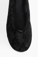 Embroidered Ballet Flats