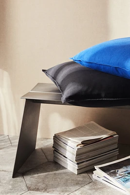 Housse de coussin en lin mélangé