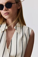 Wrap Dress with Tie Belt