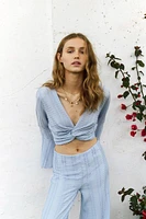 Twist-Detail Crop Top