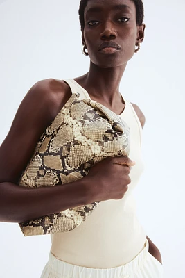 Camisole côtelé en soie mélangée