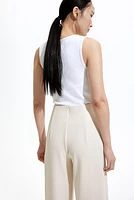 Button-front Pants