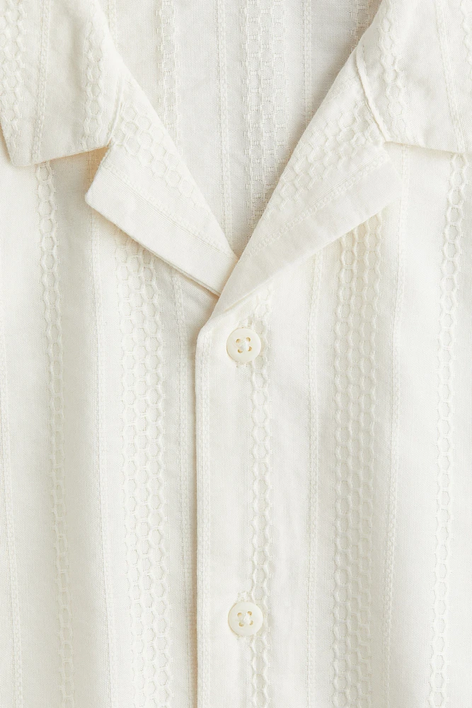Textured Cotton Resort Shirt