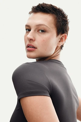 Microfiber Cropped T-Shirt