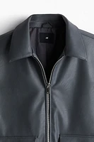 Regular-Fit Coated Jacket