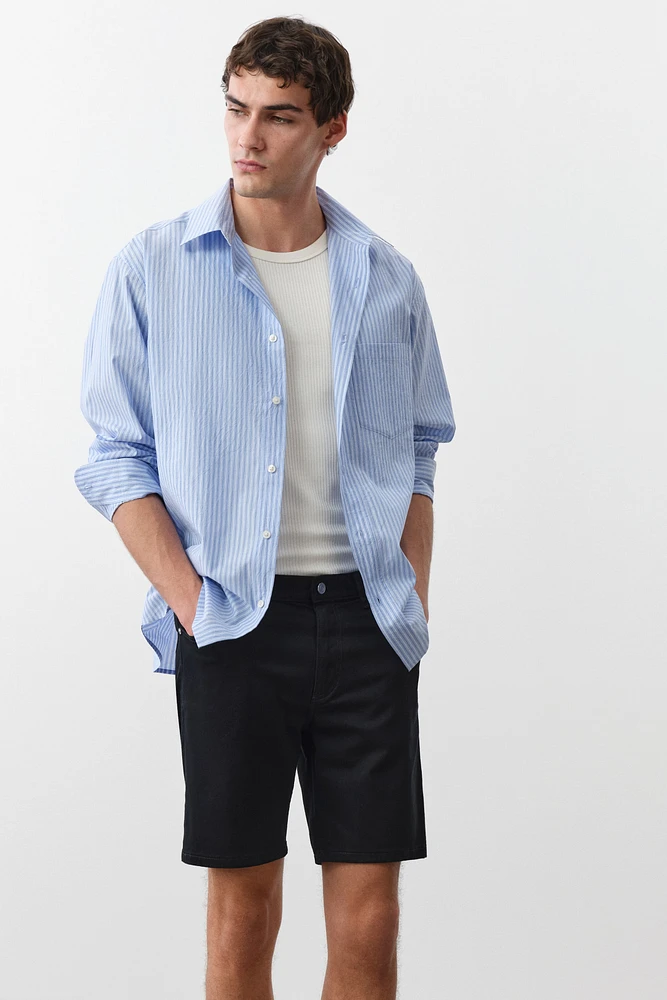 Regular-Fit Twill Shorts