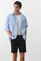 Regular-Fit Twill Shorts