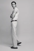 Loose-Fit Linen-Blend Pants