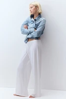 Straight-Leg Drawstring Pants