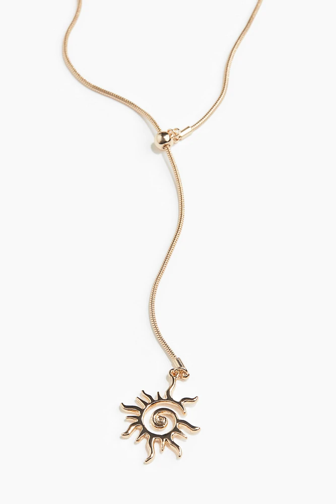Lariat Necklace with Pendant