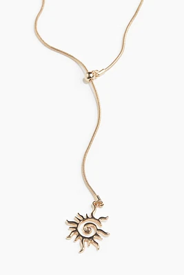 Lariat Necklace with Pendant