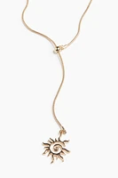 Lariat Necklace with Pendant