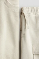 2-Piece Sweatshirt and Shorts Set