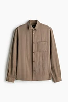 Chemise ample en satin