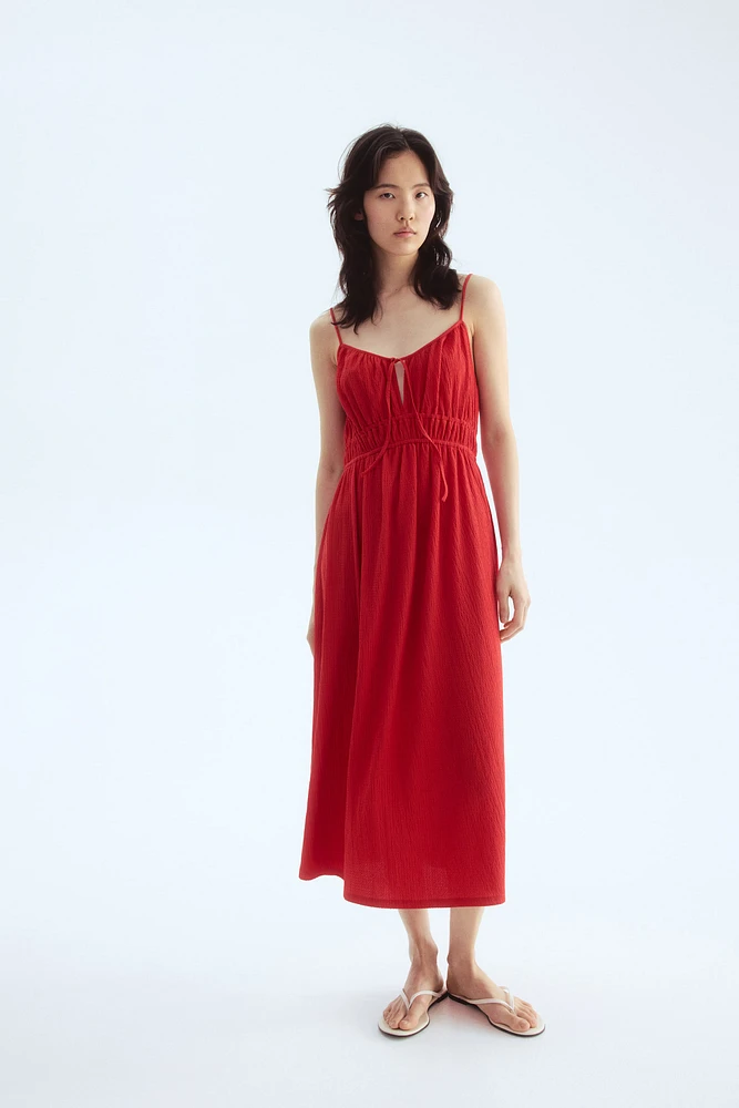 Crinkled Jersey Dress