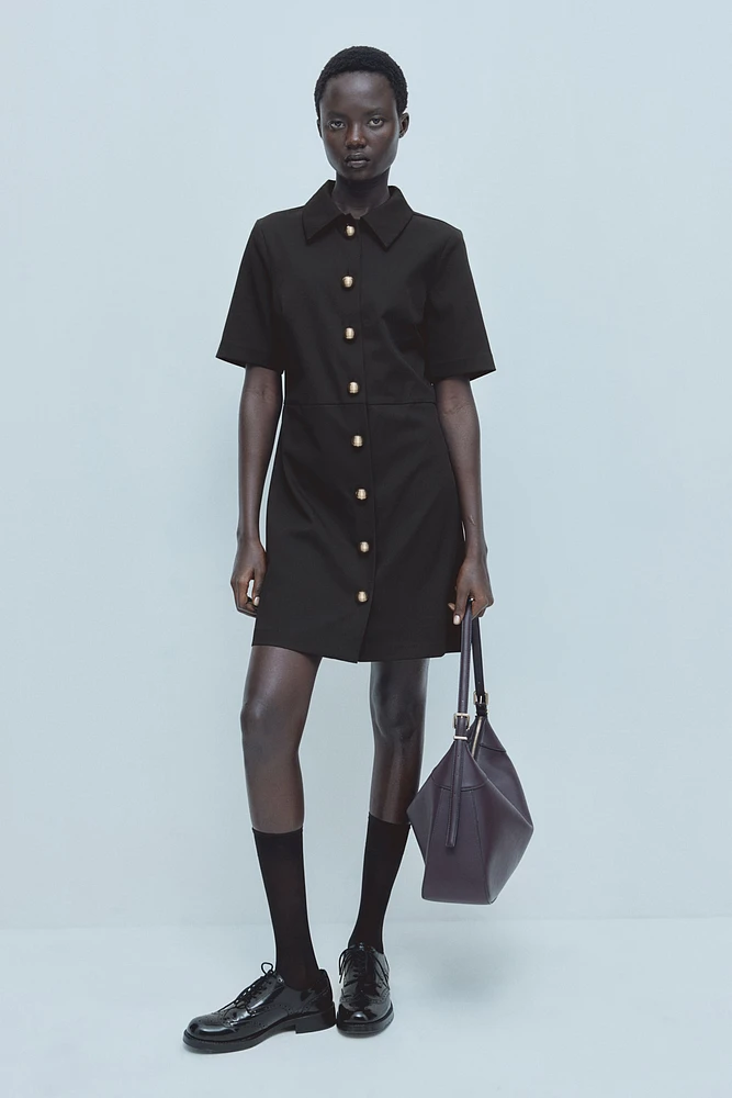 Twill Shirt Dress