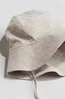 Linen-Blend Sun Hat
