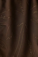 Embroidered-Pattern Swim Shorts