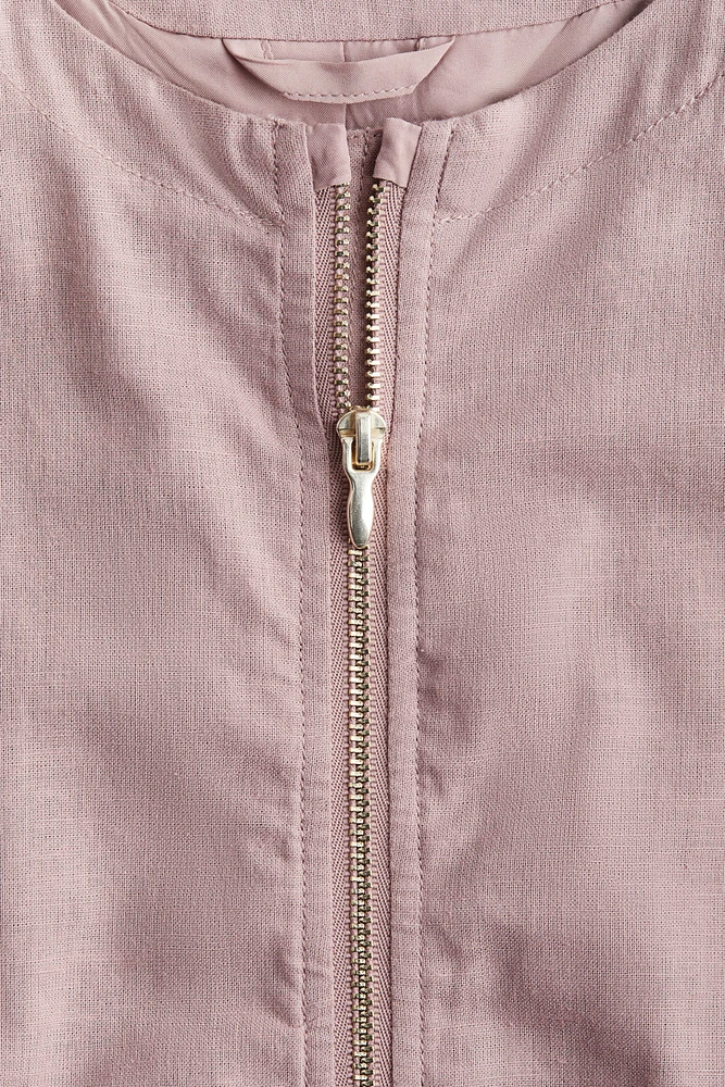 Veste en lin mélangé