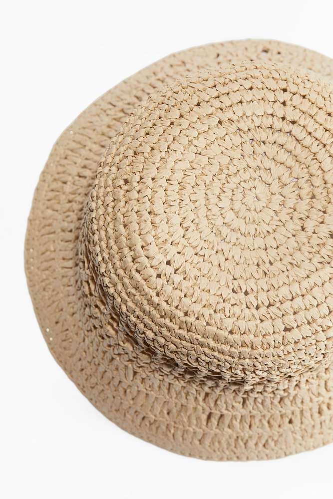 Straw Bucket Hat