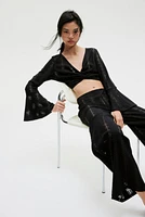 Lace Jersey Pants