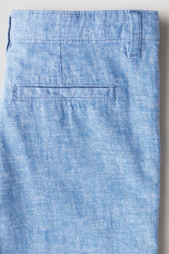Linen-Blend Chino Shorts