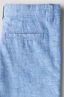 Linen-Blend Chino Shorts