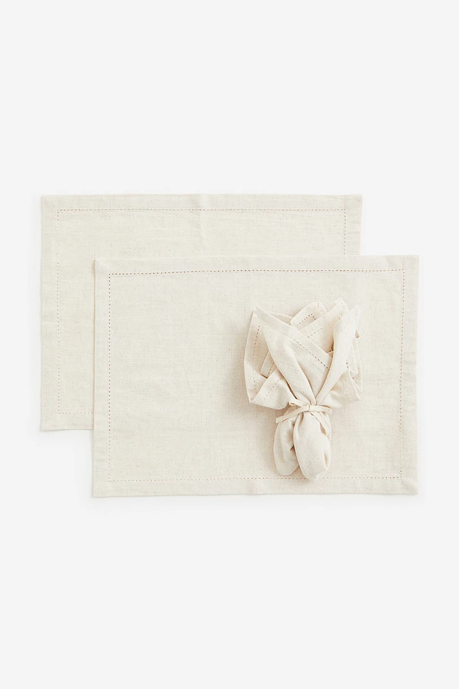 4-piece Placemat and Napkin set