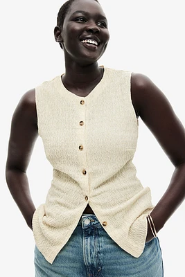 Textured Jersey Vest