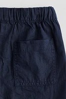 Linen-Blend Pants