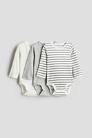 Lot de 3 maillots côtelés