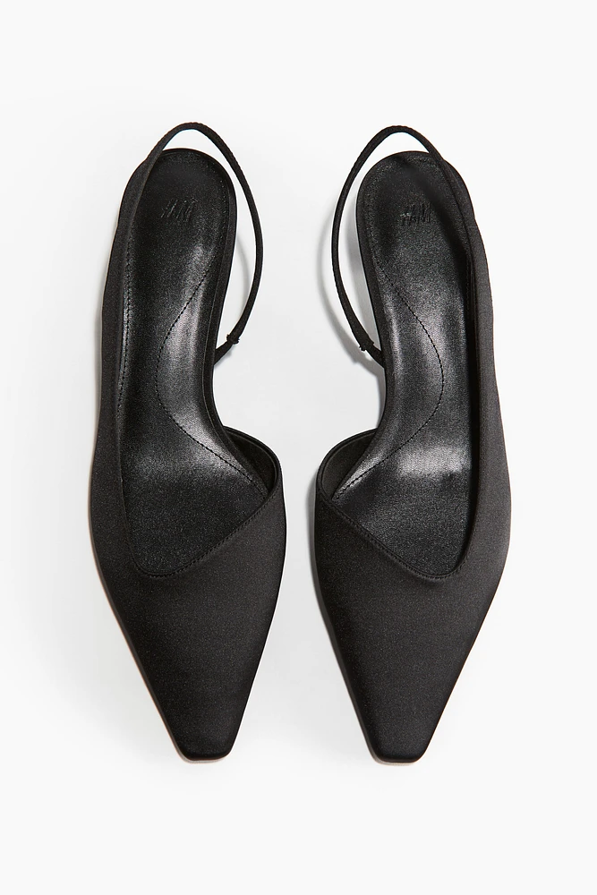 Satin Slingbacks